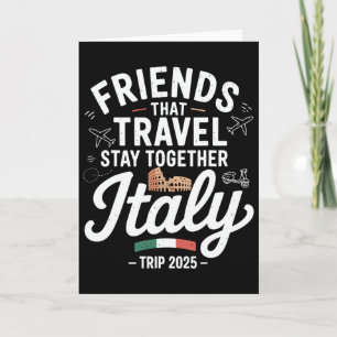 Vrienden Die Samen Reizen Italië 2025 Matching C Kaart