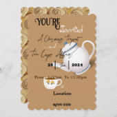 Vrienden die samen thee party krijgen kaart (Voorkant / Achterkant)