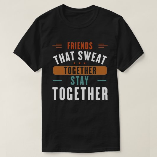 Vrienden die samen zwemmen t-shirt (Design voorkant)