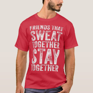 Vrienden die samen zweten, blijven samen een vuist t-shirt