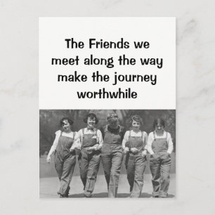 Vrienden die we onderweg ontmoeten Vriendschapsquo Briefkaart