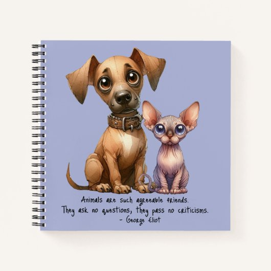 Vrienden - Dieren Notitieboek (Voorkant)