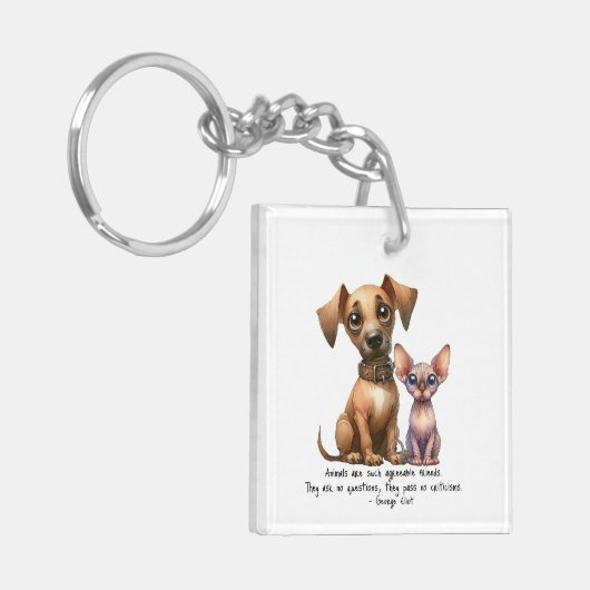 Vrienden - Dieren Sleutelhanger (Voorkant Links)