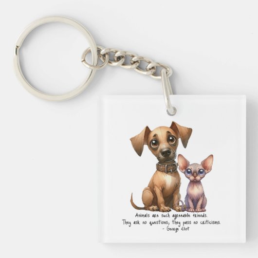 Vrienden - Dieren Sleutelhanger (Voorkant)