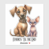 Vrienden - Dieren Sticker (Vel)