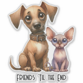 Vrienden - Dieren Sticker