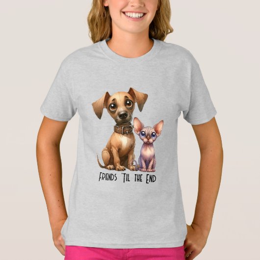 Vrienden - Dieren T-shirt (Voorkant)