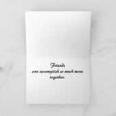 Vrienden en aanmoediging kaart (Binnen)