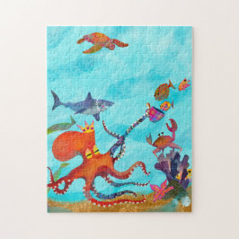 Vrienden en Anemones Jigzaag Puzzle (uitdagend) Legpuzzel