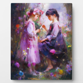 Vrienden en Bloemen 2 Fotoplaat