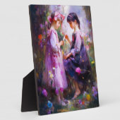 Vrienden en Bloemen 2 Fotoplaat (Zijkant)