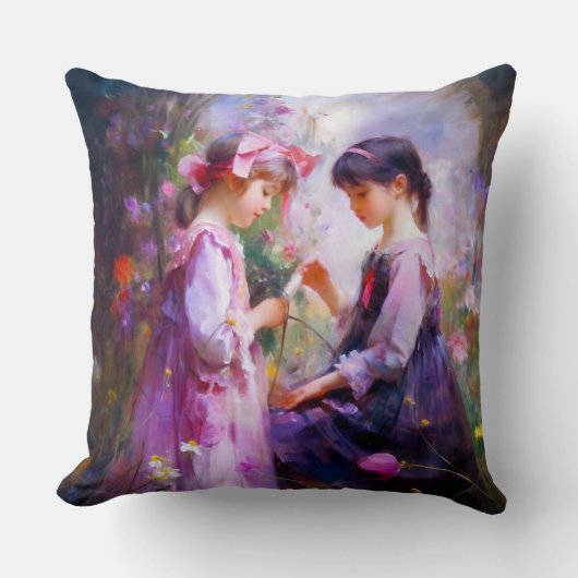 Vrienden en Bloemen 2 Kussen (Voorkant)