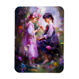 Vrienden en Bloemen 2 Magneet