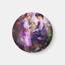 Vrienden en Bloemen 2 Magneet