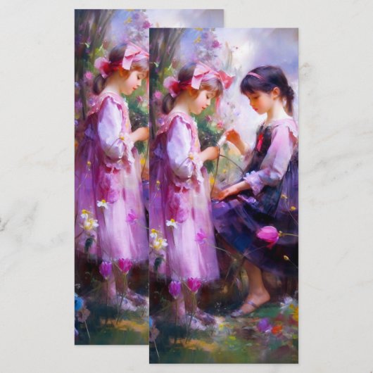 Vrienden en Bloemen 2 Menu (Voorkant / Achterkant)