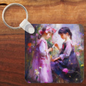 Vrienden en Bloemen 2 Sleutelhanger (Voorkant)
