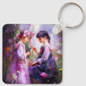 Vrienden en Bloemen 2 Sleutelhanger (Achterkant)