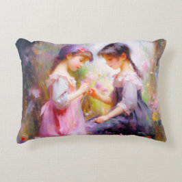 Vrienden en Bloemen  Accent Kussen