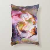 Vrienden en Bloemen  Accent Kussen (Voorkant(Verticaal))