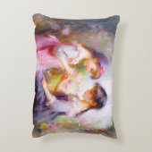 Vrienden en Bloemen  Accent Kussen (Achterkant (Verticaal))