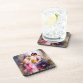 Vrienden en bloemen bier onderzetter (Rechterzijde)