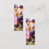 Vrienden en Bloemen Bladwijzer Mini Visitekaartje (Voorkant / Achterkant)