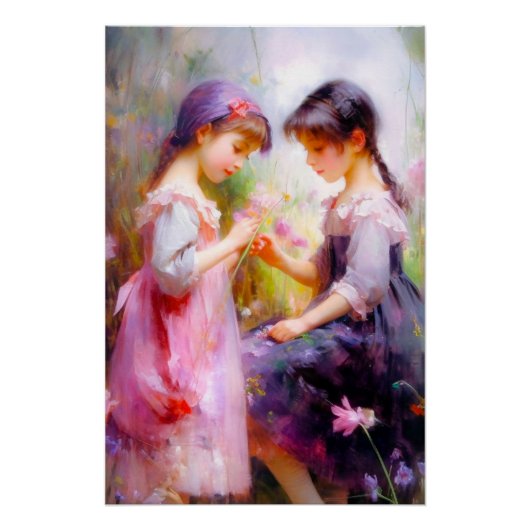 Vrienden en Bloemen  Perfect Poster (Voorkant)