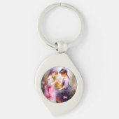 Vrienden en bloemen sleutelhanger (Voorkant)