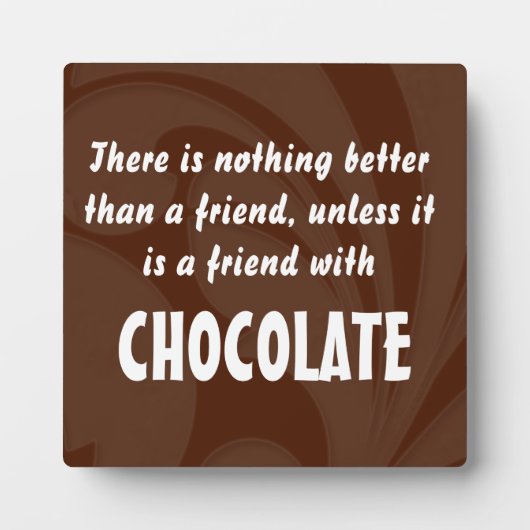 Vrienden en chocolade-offerte fotoplaat (Voorkant)