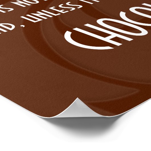 Vrienden en chocolade-Poster Poster (Hoek)