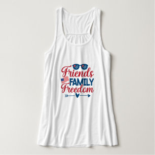 Vrienden en familie- en vrijheidsgezinde Tanktop
