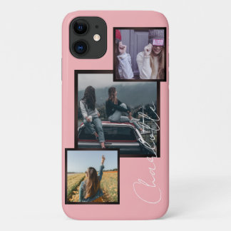 Vrienden en familie foto display, 3 foto's Case-Mate iPhone case