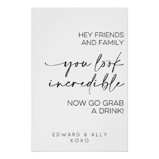 Vrienden en familie, je ziet er ongelooflijk uit perfect poster