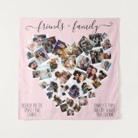 Vrienden en familieleden citeren Foto Heart Collag