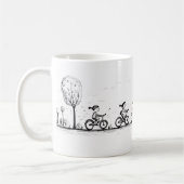Vrienden en fiets koffiemok (Links)