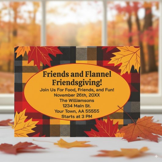 Vrienden en Flanellen Vriendendag Kabouter Uitnodi Kaart