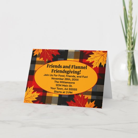 Vrienden en Flanellen Vriendendag Kado Kaart met S (Voorkant)