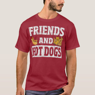Vrienden en Hot Dogs Funny Hot Dog Friends T-shirt