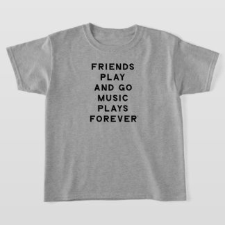 Vrienden en Muziek Quote Kinder T-Shirt