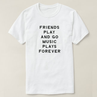 Vrienden en Muziek Quote Mannen T-Shirt