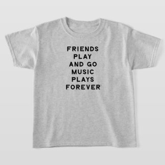Vrienden en Muziek Quote Meisjes T-Shirt