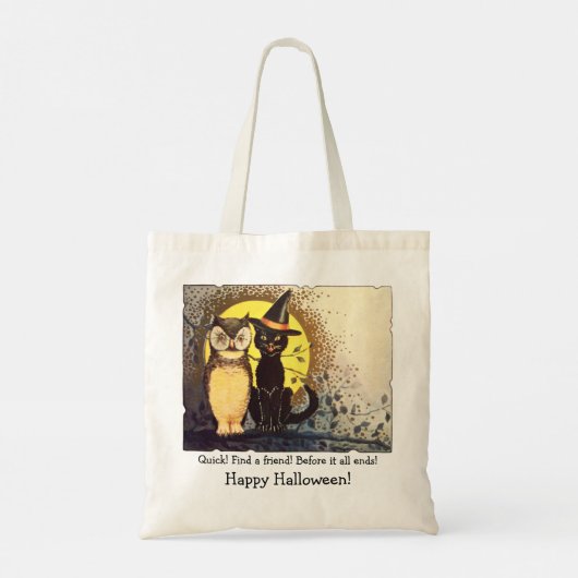  vrienden en vijanden Halloween Canvas tas (Achterkant)