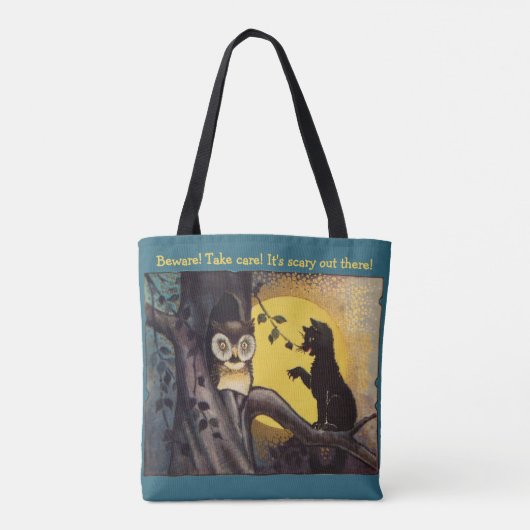 vrienden en vijanden Halloween Canvas tas (Achterkant)