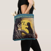 vrienden en vijanden Halloween Canvas tas (Dichtbij)