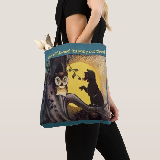 vrienden en vijanden Halloween Canvas tas (Dichtbij)