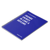 Vrienden en vijanden in-wetten outlaws grappig notitieboek (Linkerzijde)