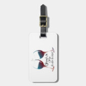 Vrienden en wijn hoe ouder de betere wijnkunst bagagelabel (Voorkant verticaal)