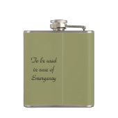 Vrienden en wijn, hoe ouder hoe beter, Fun Flask Heupfles (Achterkant)