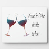 Vrienden en wijnen hoe ouder hoe beter, kunstgesch fotoplaat (Voorkant)