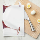 Vrienden en wijnen hoe ouder hoe beter, kunstgesch theedoek (Quarter Fold)